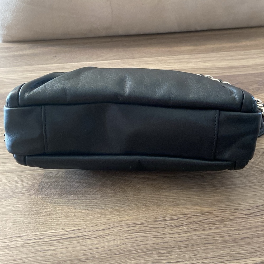 Coach Black Leather Shoulder Bag - Picture 7 of 11